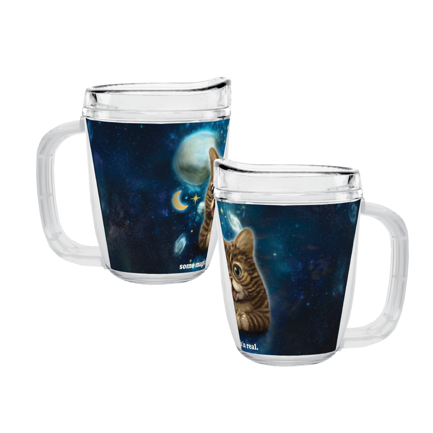 Some Magic Is Real - 12 Ounce Portable Mug