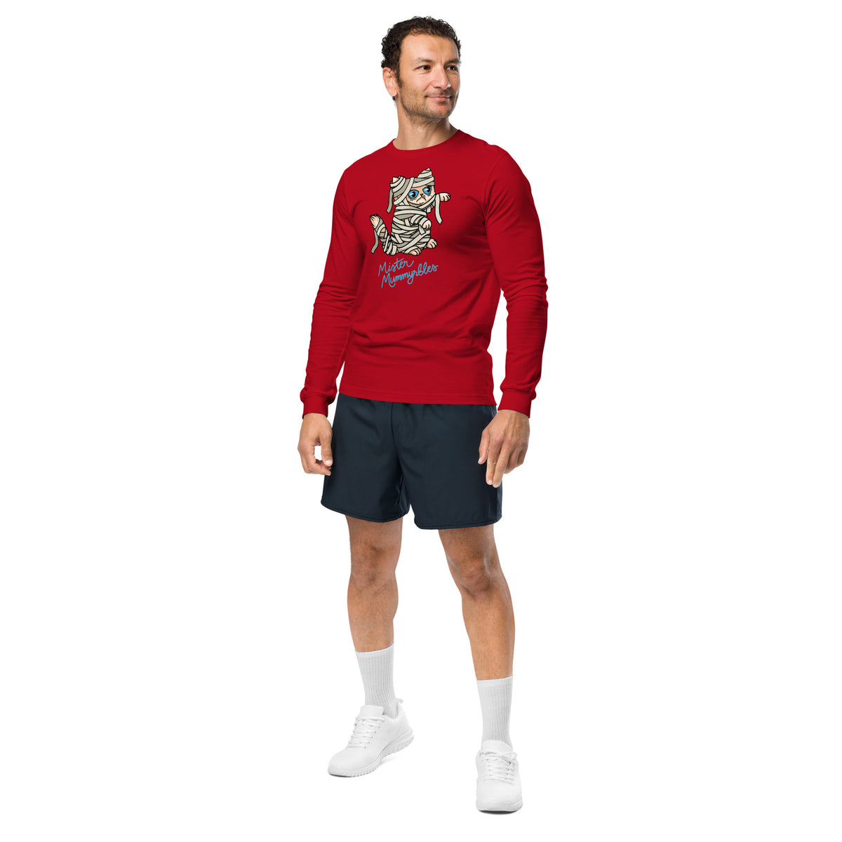 Unisex Long Sleeve Shirt - Mister Mummyrbles - Black or Red