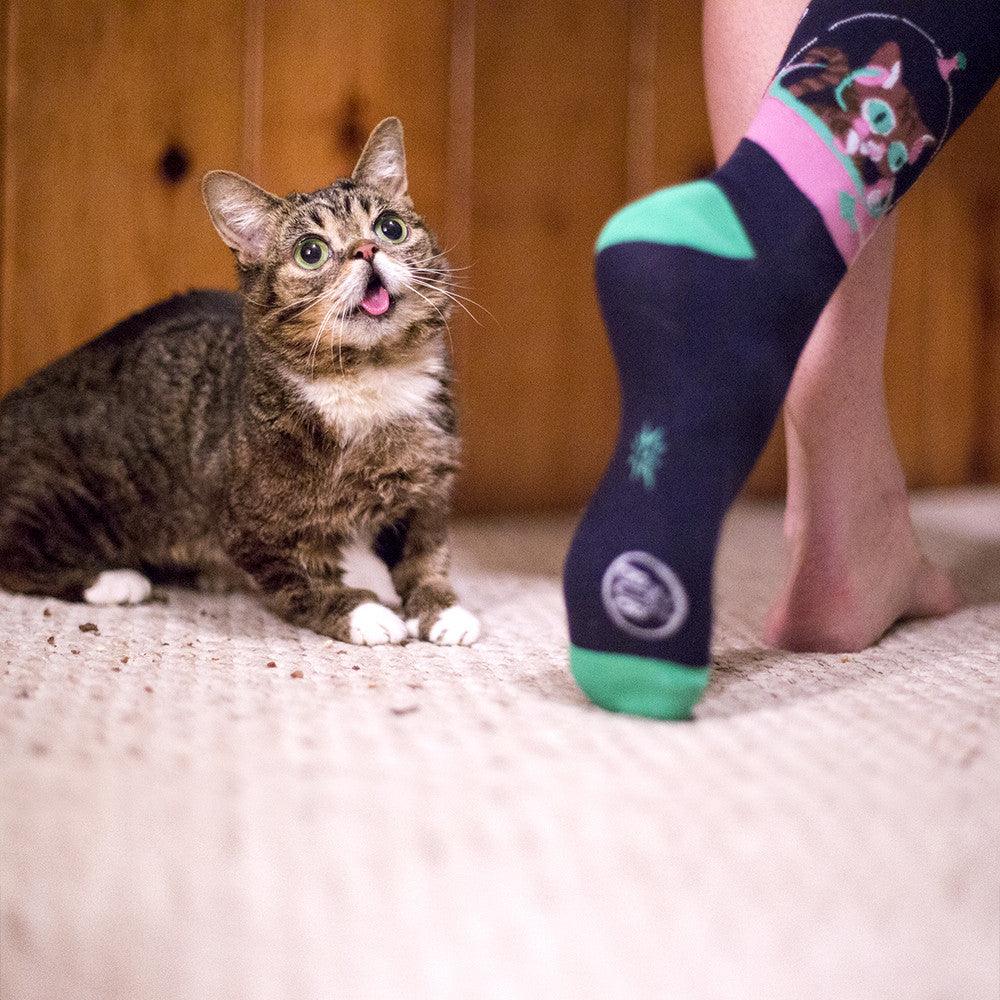Lil BUB Spaceship Socks