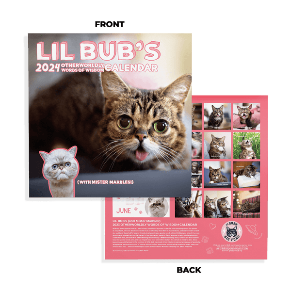 PRE-ORDER: Lil BUB's "Otherworldly Words of Wisdom" 2024 Calendar PRE-ORDER: Lil BUB's "Otherworldly Words of Wisdom" 2024 Calendar