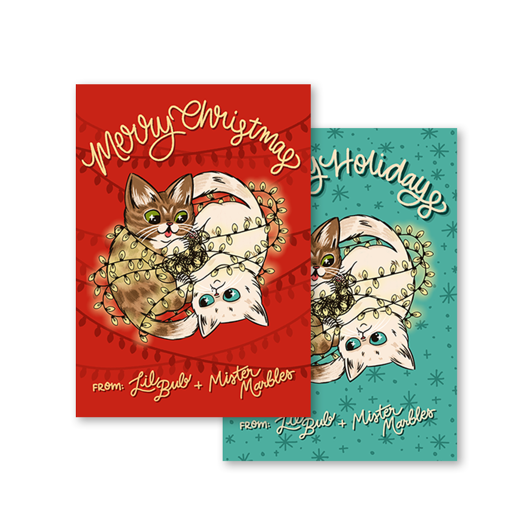 🎁 Holiday Tangle Cards - Set of 2 ($̶6̶.0̶0̶)