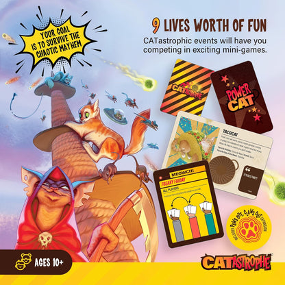 CATastrophe: A Game of 9 Lives (Base Game + Expansion)