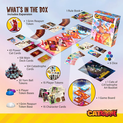 CATastrophe: A Game of 9 Lives (Base Game + Expansion)