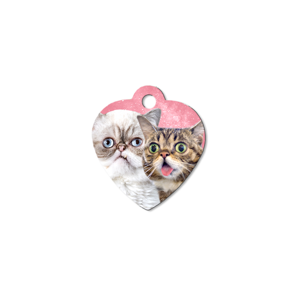 Pet Tag Key Chain - BUB + Marbles - Pink Sparkle