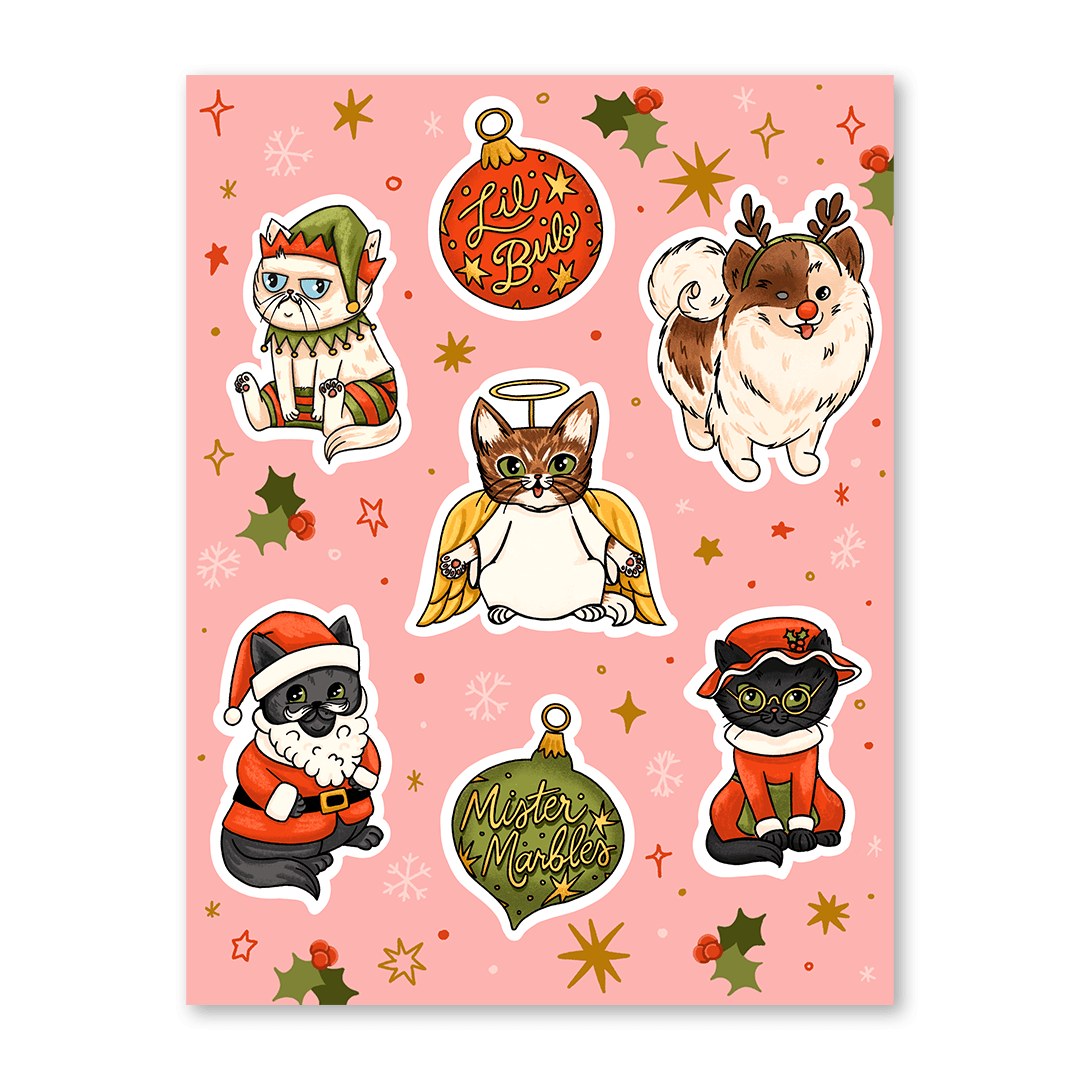 2023 Holiday-Family Limited Edition Sticker Sheets!