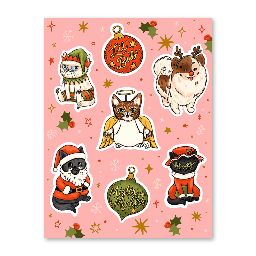 2023 Holiday-Family Limited Edition Sticker Sheets!