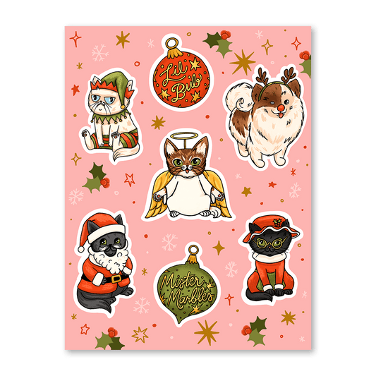 🎁 Holiday Fam Sticker Sheet ($̶1̶0̶.0̶0̶)