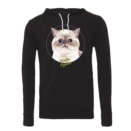 Pullover Hoodie - Mister Marbles Goldentooth - Black