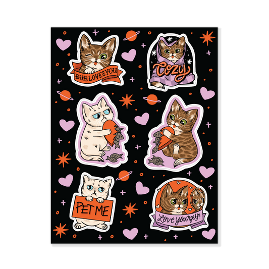 🎁 2024 Limited Edition Valentine's Vinyl Sticker Sheets ($̶1̶0̶.0̶0̶)