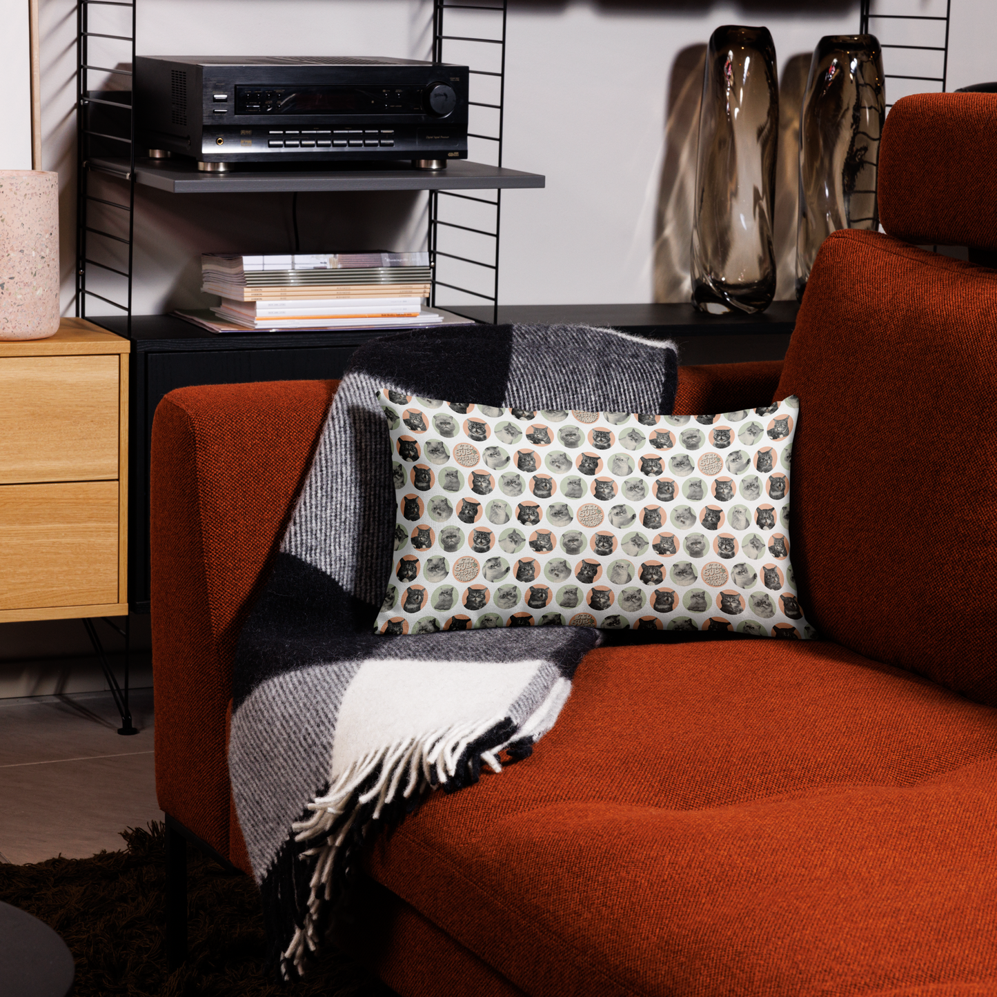 BUB + Marbles Pitter Pattern - Premium Pillow