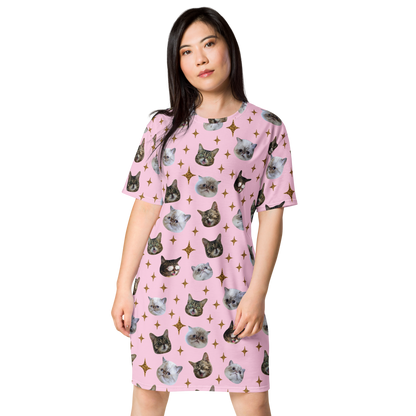 T-Shirt Dress/Nightie - BUB + Marbles Sparkle - Pink (POD)