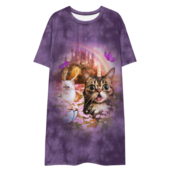 T-Shirt Dress/Nightie - Fantasy Magic - Ethereal Purple (POD)