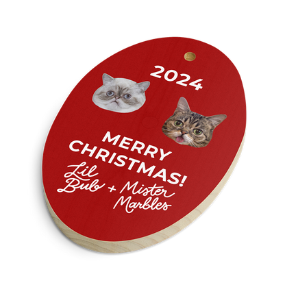 2024 Wooden Holiday Ornament