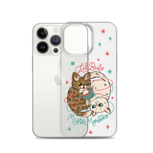 Lil BUB + Mister Marbles - Yin-Yarng - Clear Case (iPhone)