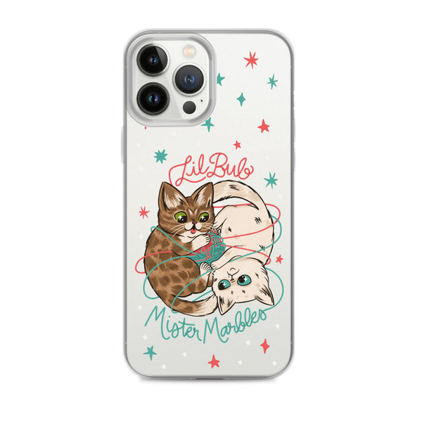 Lil BUB + Mister Marbles - Yin-Yarng - Clear Case (iPhone)