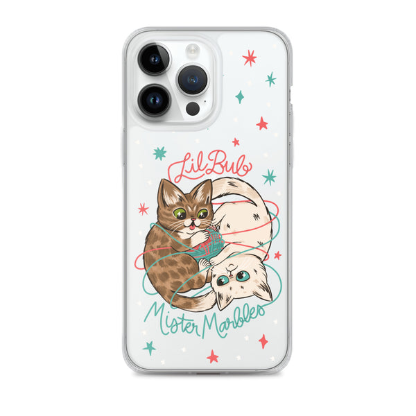 Lil BUB + Mister Marbles - Yin-Yarng - Clear Case (iPhone)