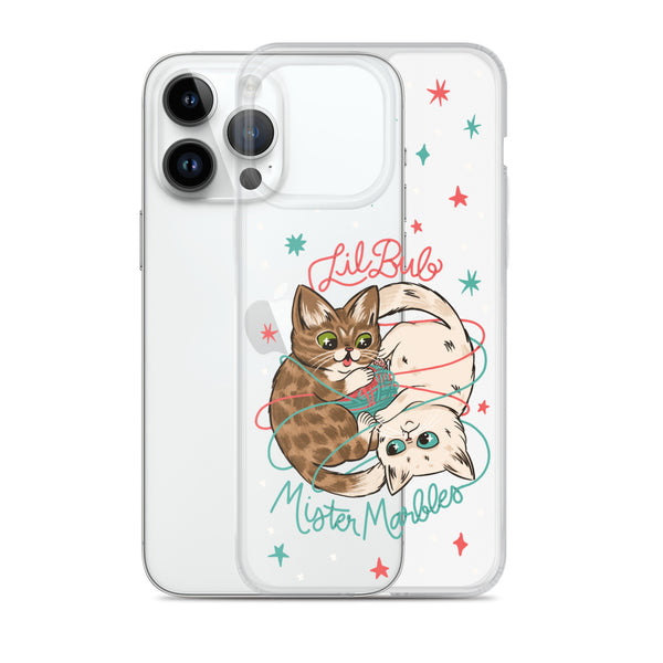Lil BUB + Mister Marbles - Yin-Yarng - Clear Case (iPhone)