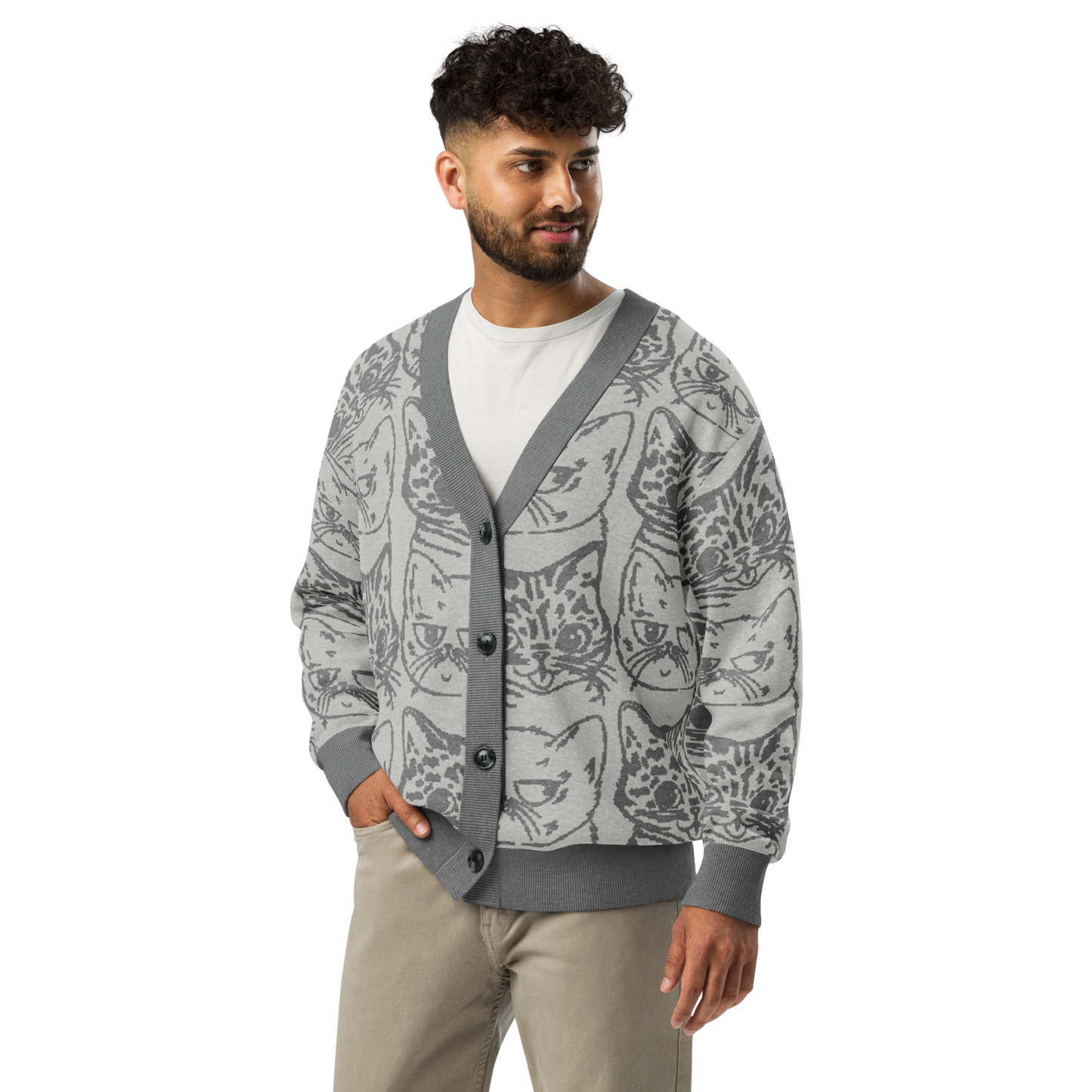 BUB + Marbles – Signature Grey Knit Cardigan