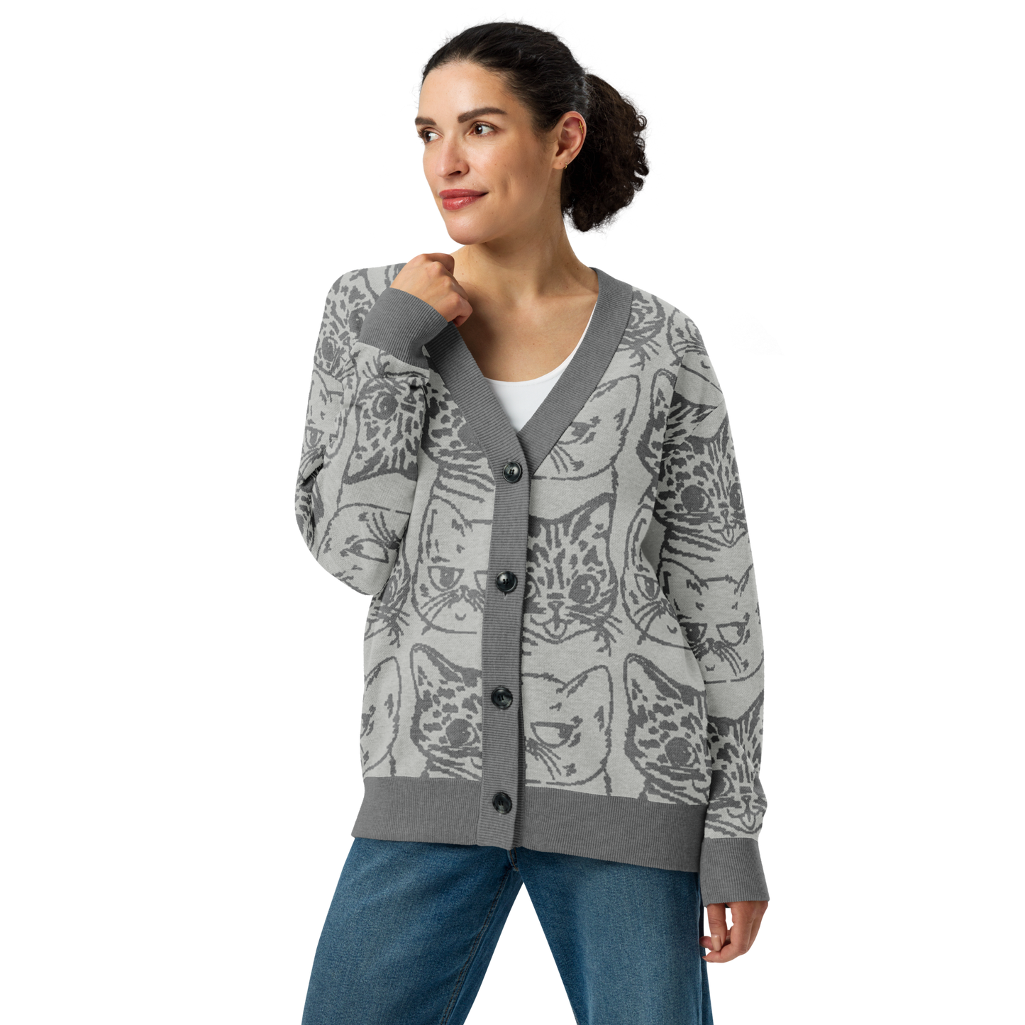 BUB + Marbles – Signature Grey Knit Cardigan