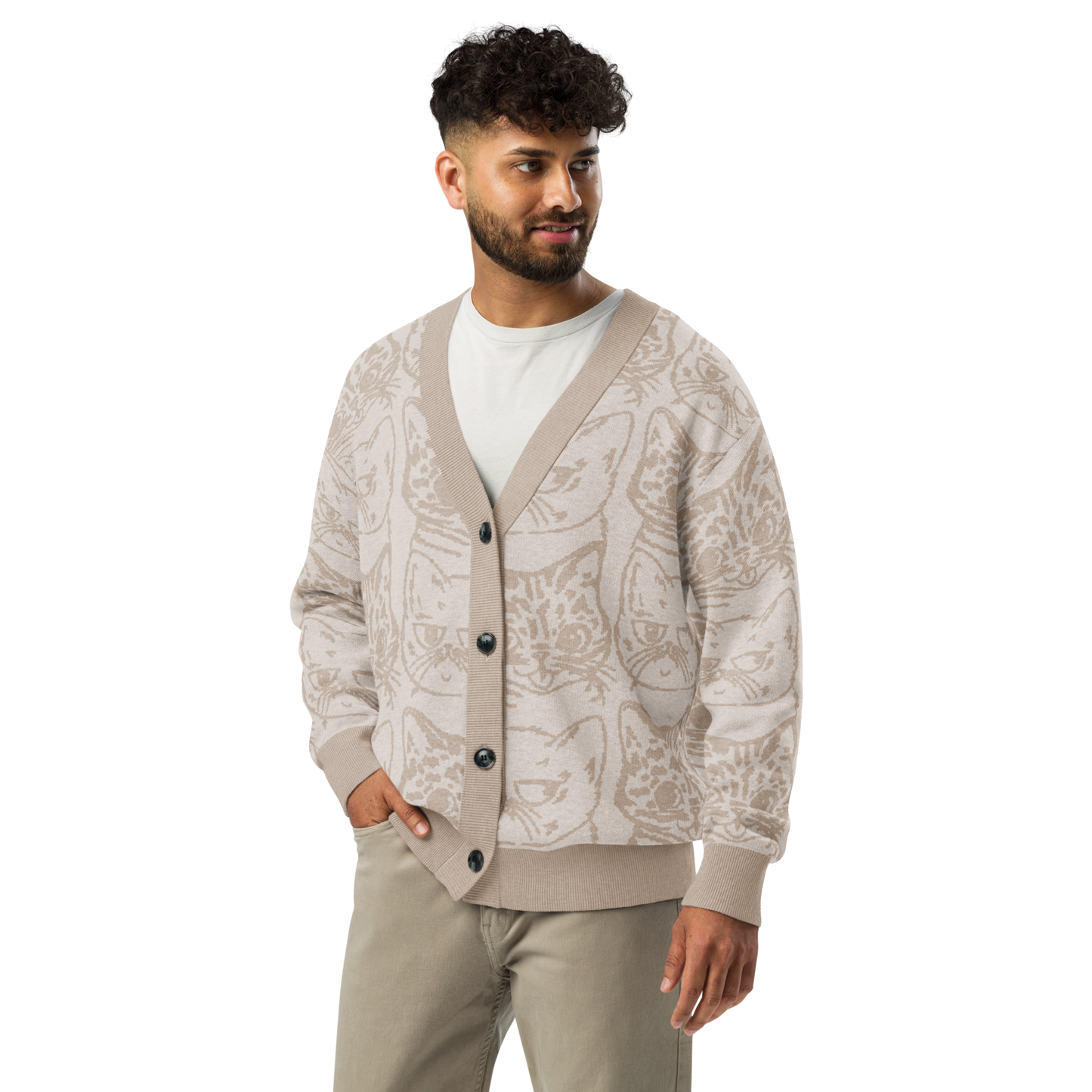 BUB + Marbles – Signature Beige Knit Cardigan