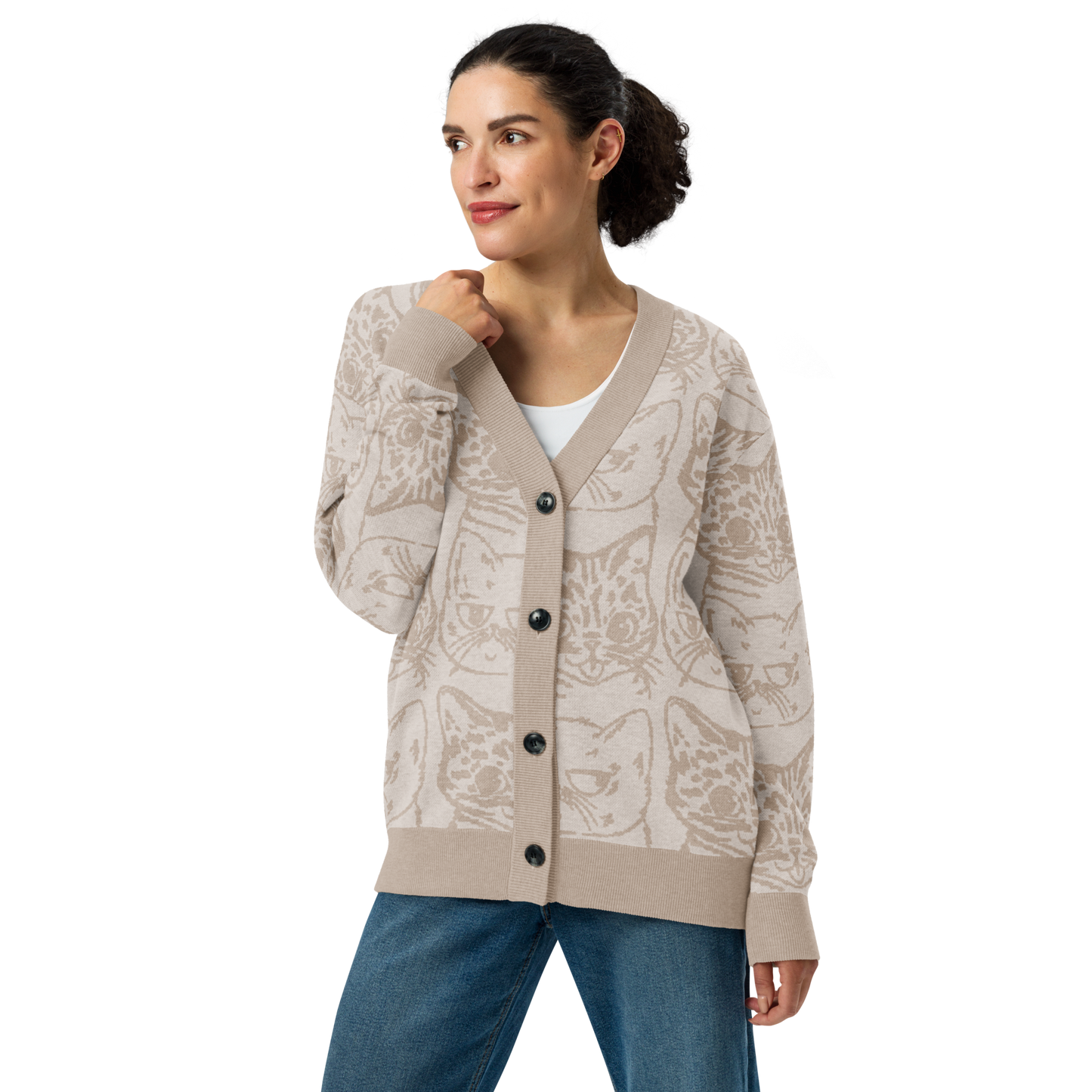 BUB + Marbles – Signature Beige Knit Cardigan