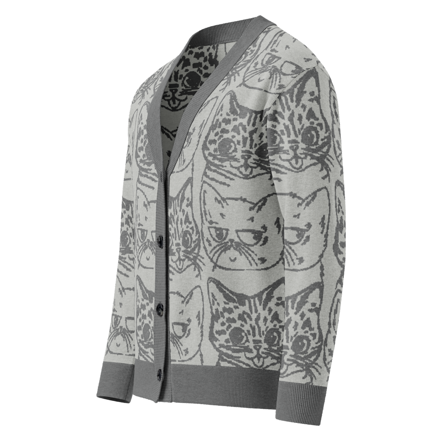 BUB + Marbles – Signature Grey Knit Cardigan