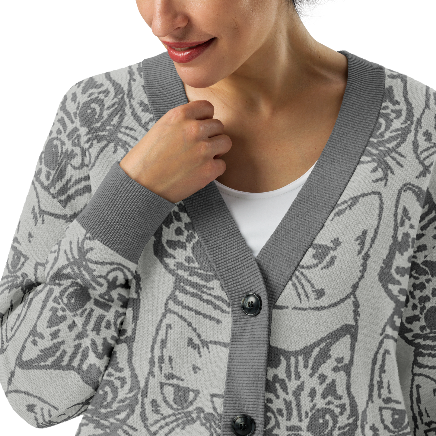 BUB + Marbles – Signature Grey Knit Cardigan