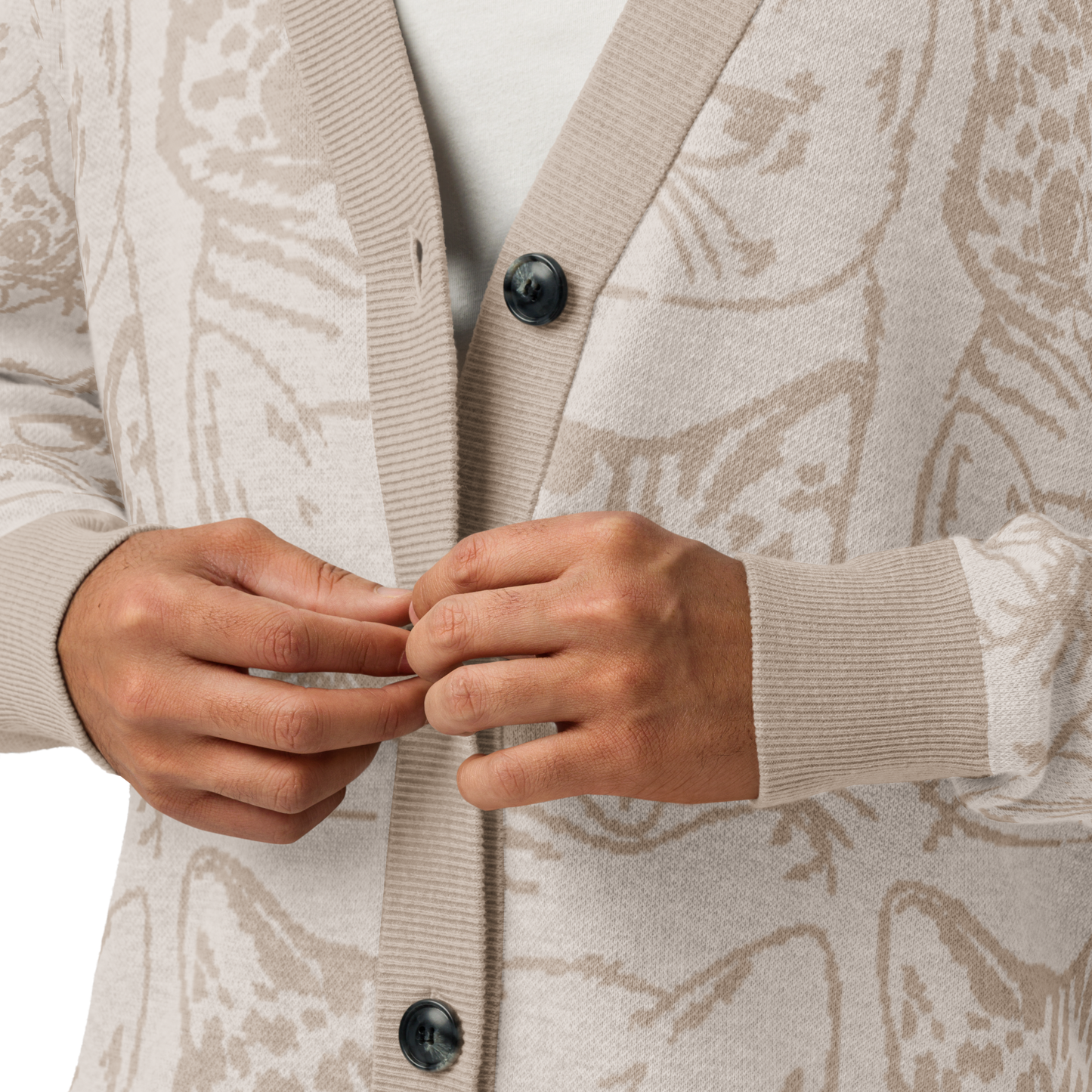 BUB + Marbles – Signature Beige Knit Cardigan