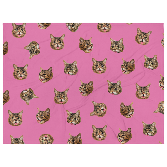 Throw Blanket - Pink BUBheads