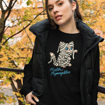 Unisex Long Sleeve Shirt - Mister Mummyrbles - Black or Red