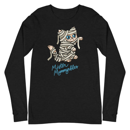 Unisex Long Sleeve Shirt - Mister Mummyrbles - Black or Red