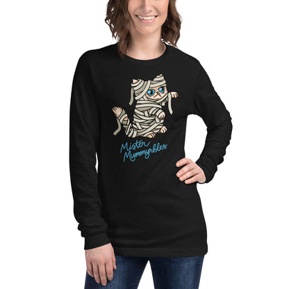 Unisex Long Sleeve Shirt - Mister Mummyrbles - Black or Red