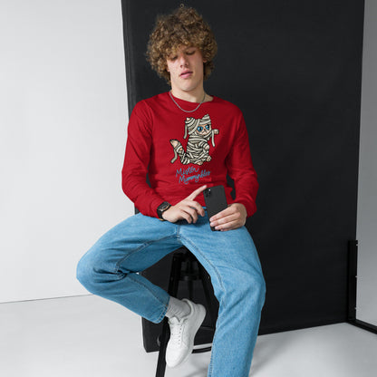 Unisex Long Sleeve Shirt - Mister Mummyrbles - Black or Red