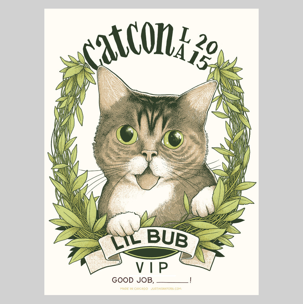Limited Edition Art Print - "CatConLA 2015"