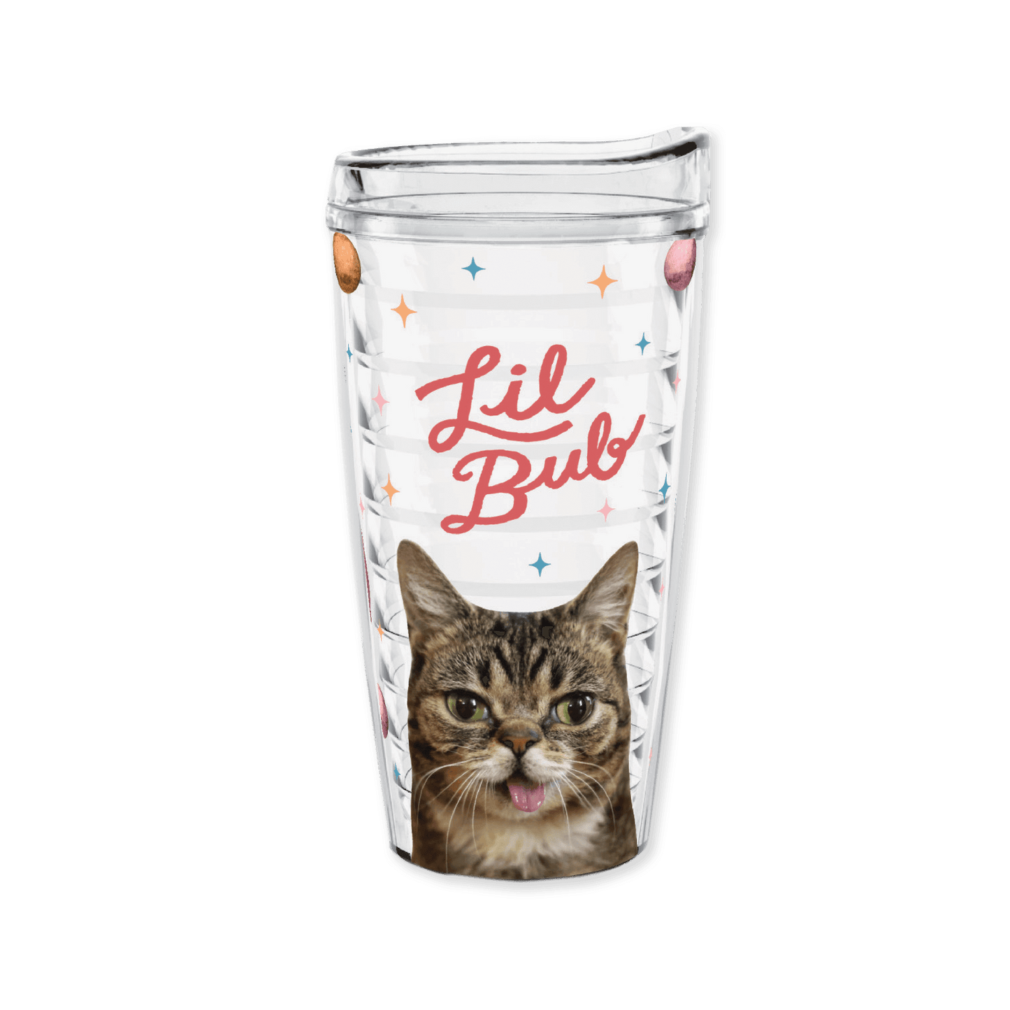 16 Oz Travel Tumbler - Lil BUB's Galaxy