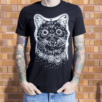 Lil BUB T-Shirt Woodcut Black
