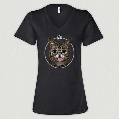 Women's V-Neck T-Shirt - New Classic - Black (original screen-print)