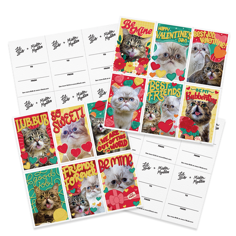 Tear-Away Valentine Cards - BUB + Marbles 2023 - Limited Edition (pack of 24)