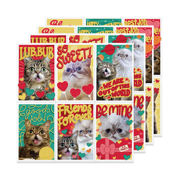 Tear-Away Valentine Cards - BUB + Marbles 2023 - Limited Edition (pack of 24)